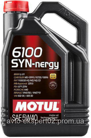 

Моторное масло Motul 6100 Syn Nergy 5W40 4L