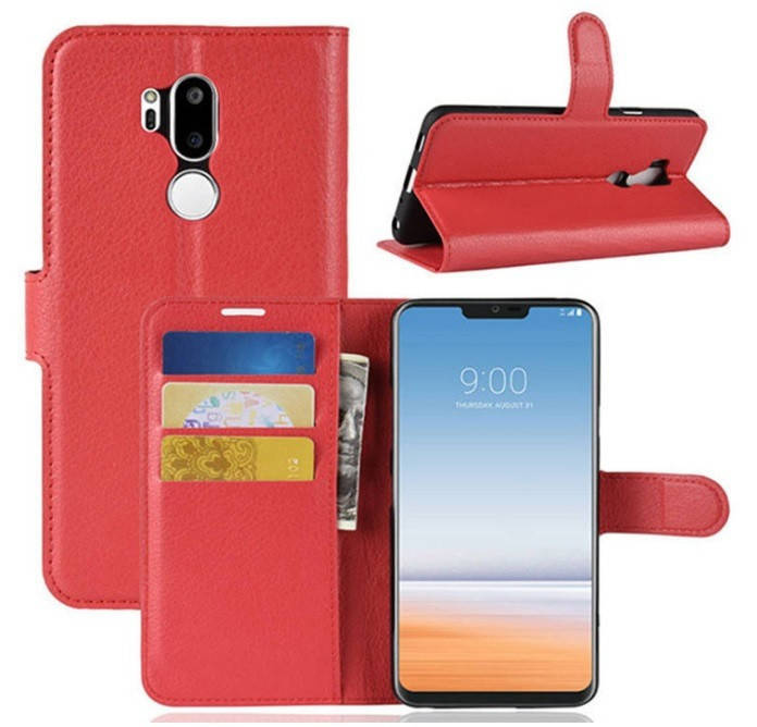 

Чехол-книжка Litchie Wallet для LG G7 Красный