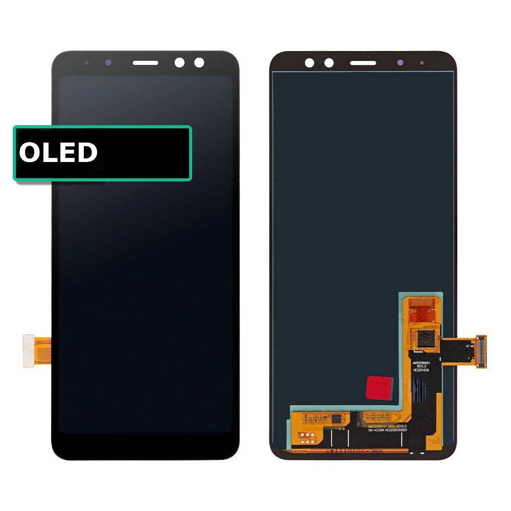 

Дисплей Samsung A530 Galaxy A8 2018 с тачскрином, OLED, Black, Черный