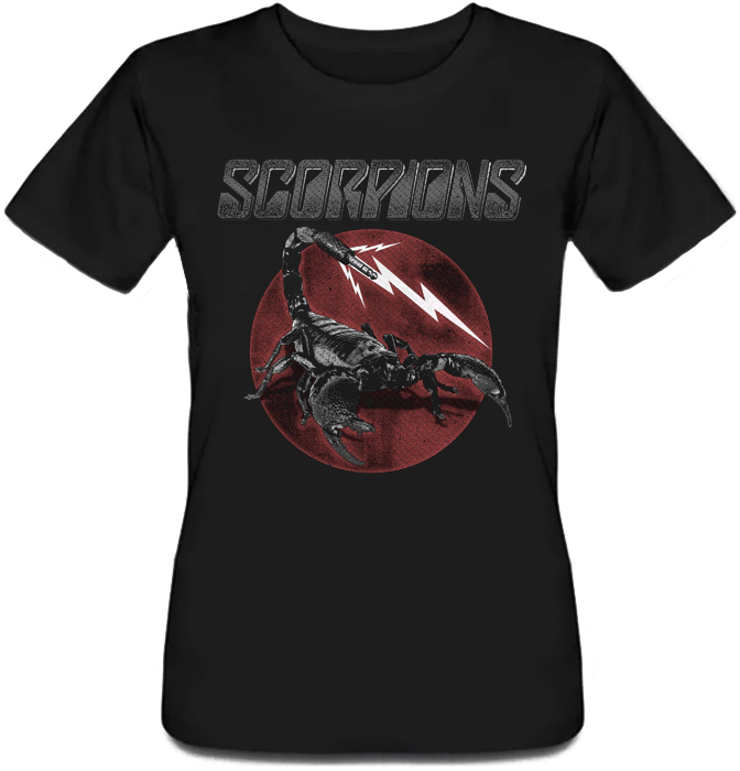 

Женская футболка Scorpions - Jack (чёрная) M, Черный