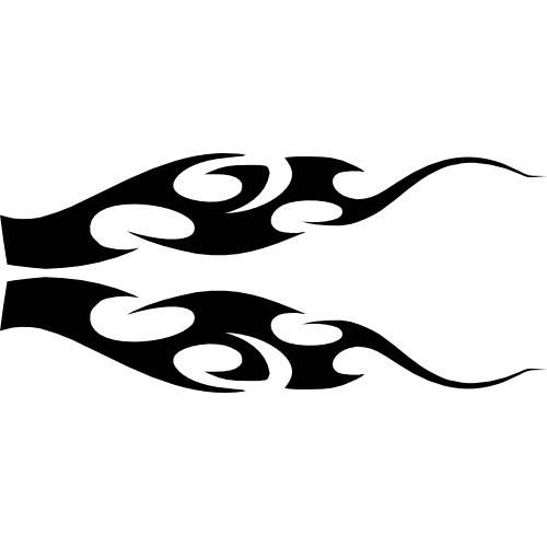 

Виниловая наклейка " На зеркало узор 4 " 7х15 см, Белый