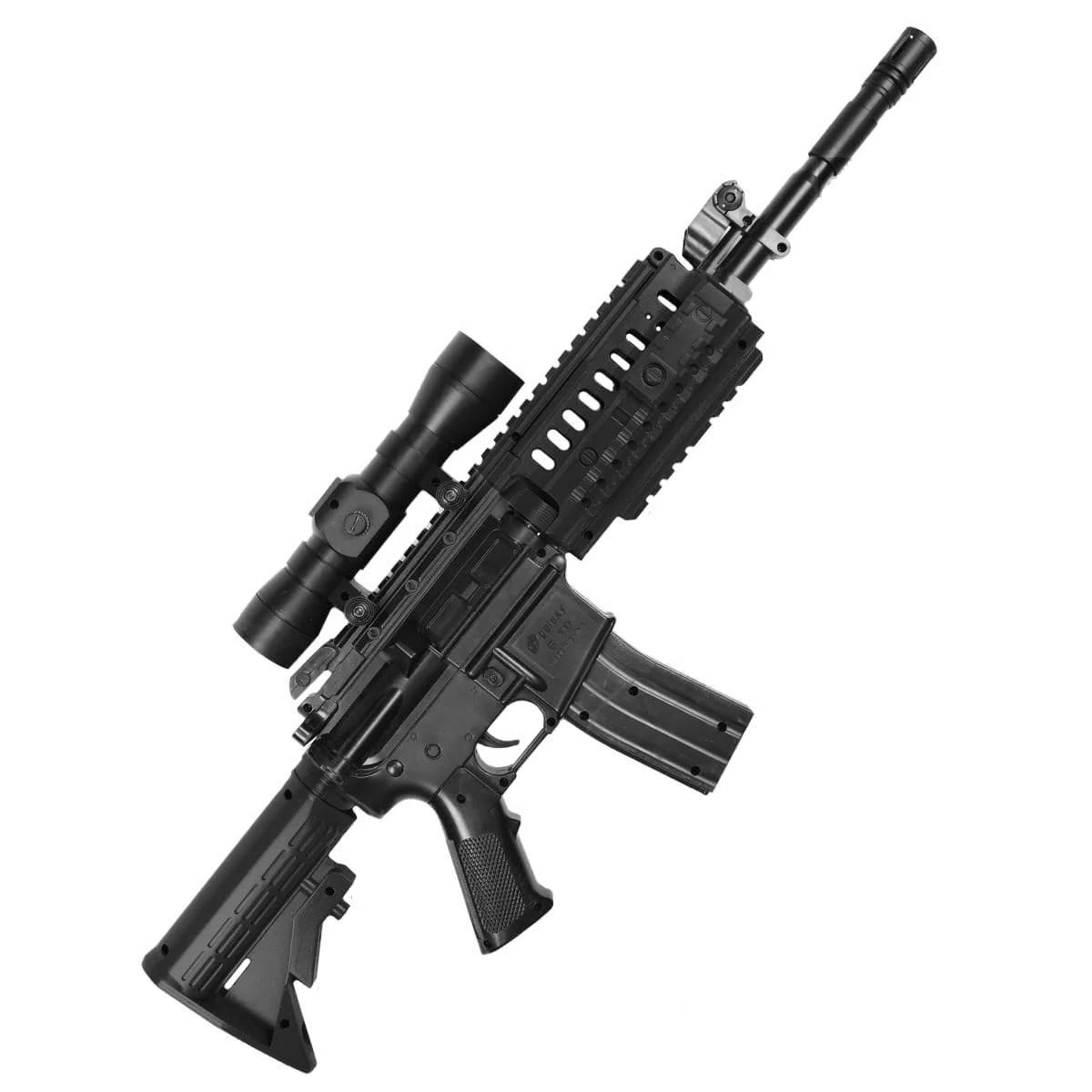 

Страйкбольный автомат Galaxy M4, G70A с лазерным и оптическим прицелом, Черный