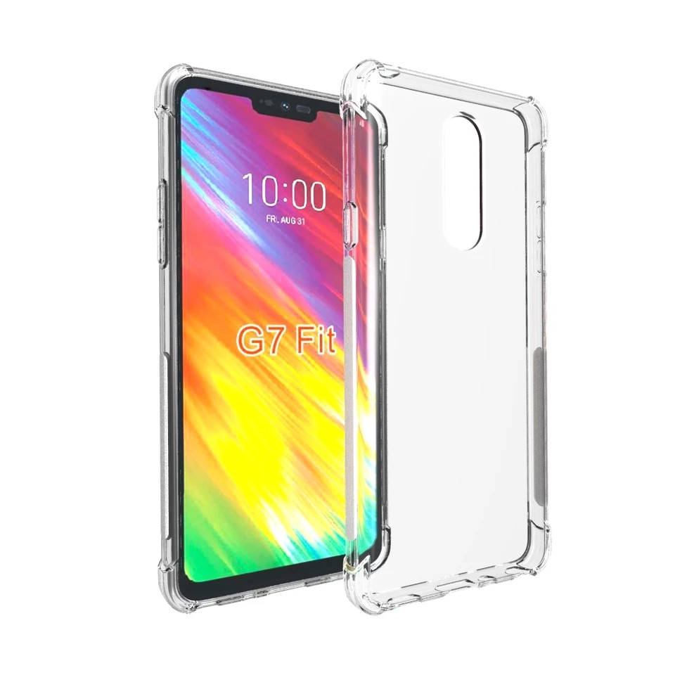 

Прозрачный силиконовый противоударный чехол AirBag TPU для Lg G7 Fit / g7 fit