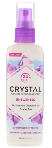 

Crystal Body Deodorant, Минеральный аэрозольный дезодорант, без запаха, 118 мл