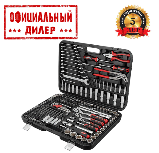 

Набор инструментов 1/2" & 3/8" & 1/4", 233ед., Cr-V STORM INTERTOOL ET-8233