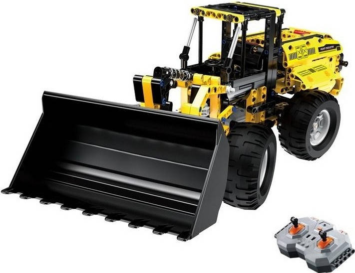 

Конструктор на радиоуправлении Трактор-погрузчик CaDa Wheel loader C51058W детский 491 деталь пульт КаДа