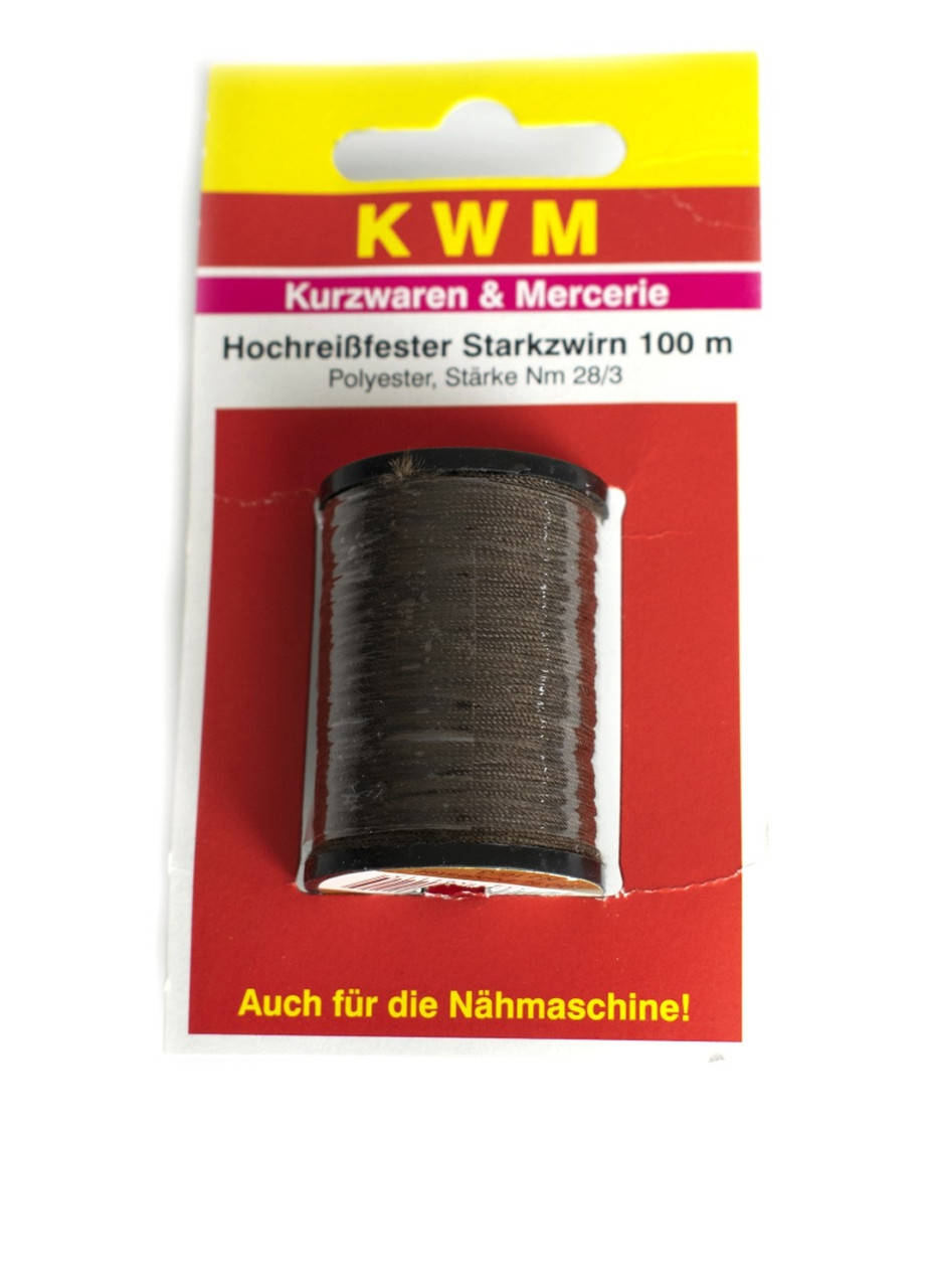 

Нить для шитья 100 м KWM - темно коричневый K03-110106