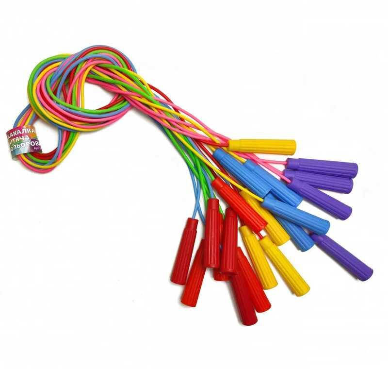 

Гр Скакалка резиновая цветная S 0002 (100) длина 2.4м "M Toys"