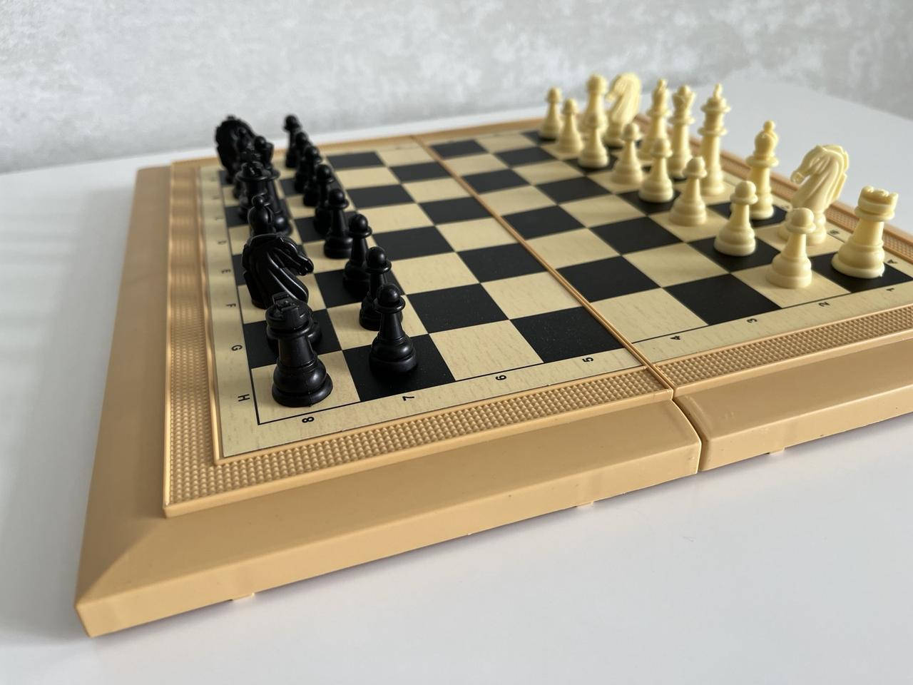 

Настольная игра 3 в 1 Шахматы, шашки, нарды 29х29 см | Шахматы, шашки для детей