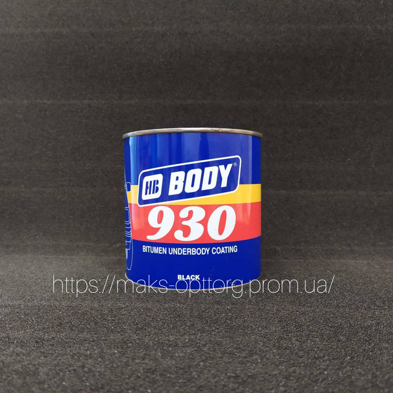 

Каучуко-битумная мастика Body 930; 1,0 кг, черная, Черный
