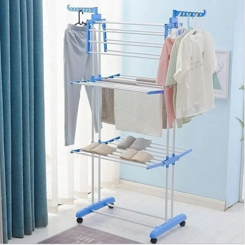 

Многоярусная сушилка для белья, вещей, одежды Garment rack with wheels складная