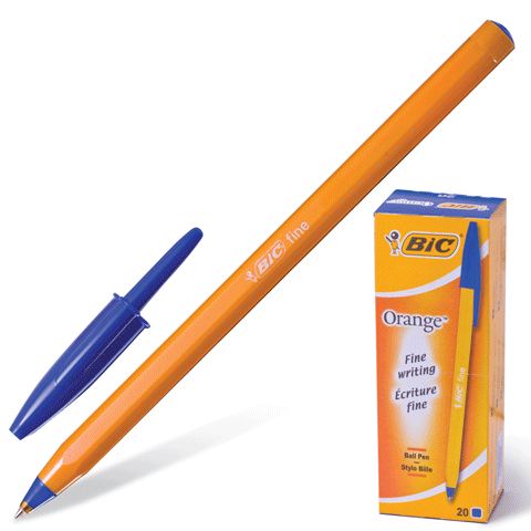 

Ручка шариковая BIC оранж синий