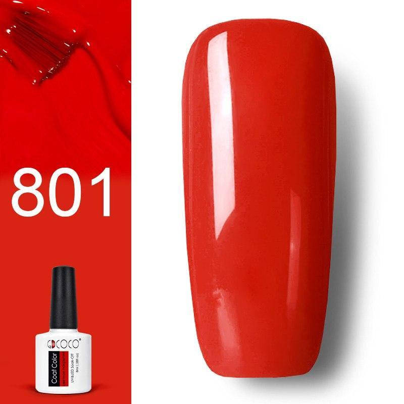 

Гель лак Gdcoco N801 (красно-морковный)