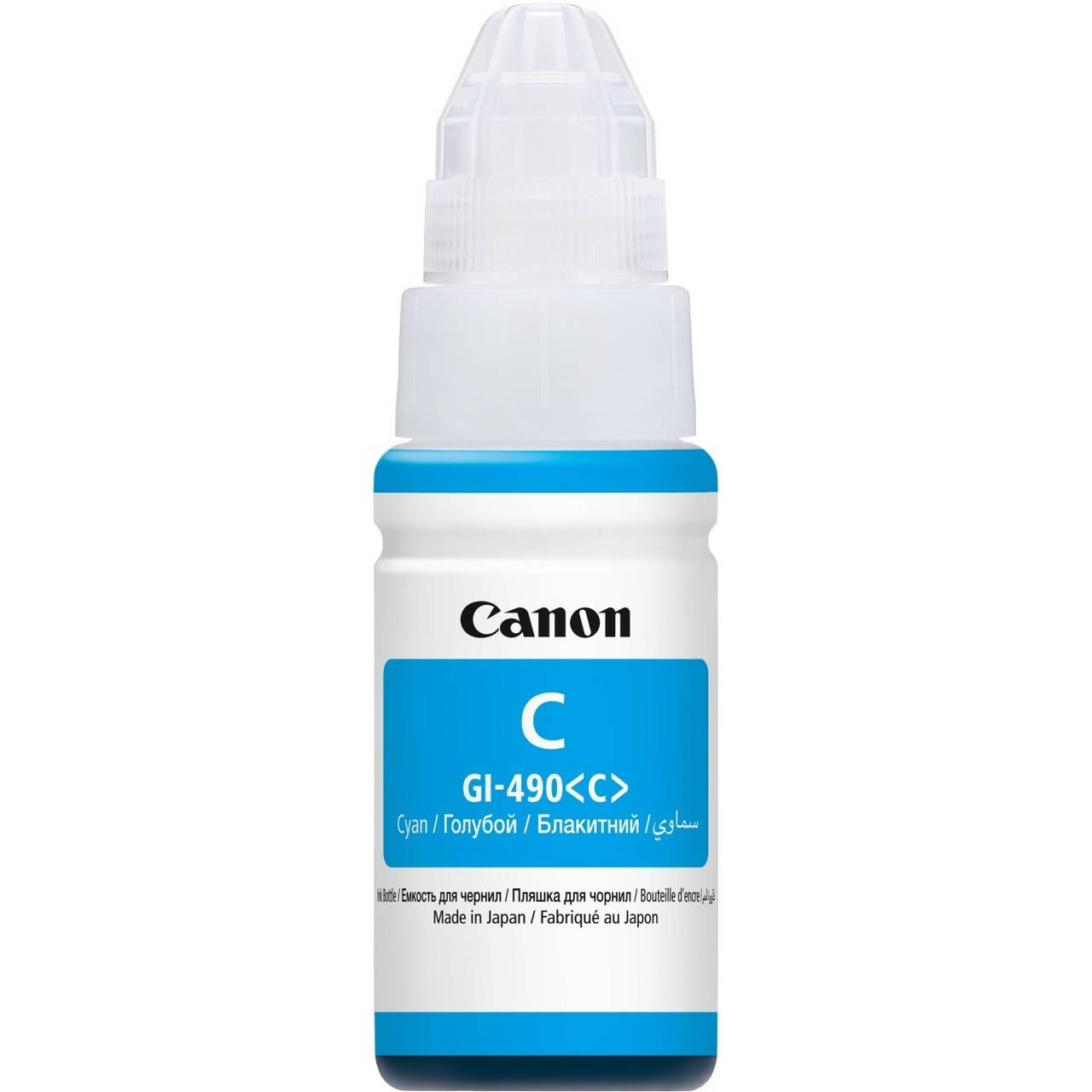 

Контейнер с чернилами Canon для Pixma G1400/G2400/G3400 GI-490C Cyan (0664C001)