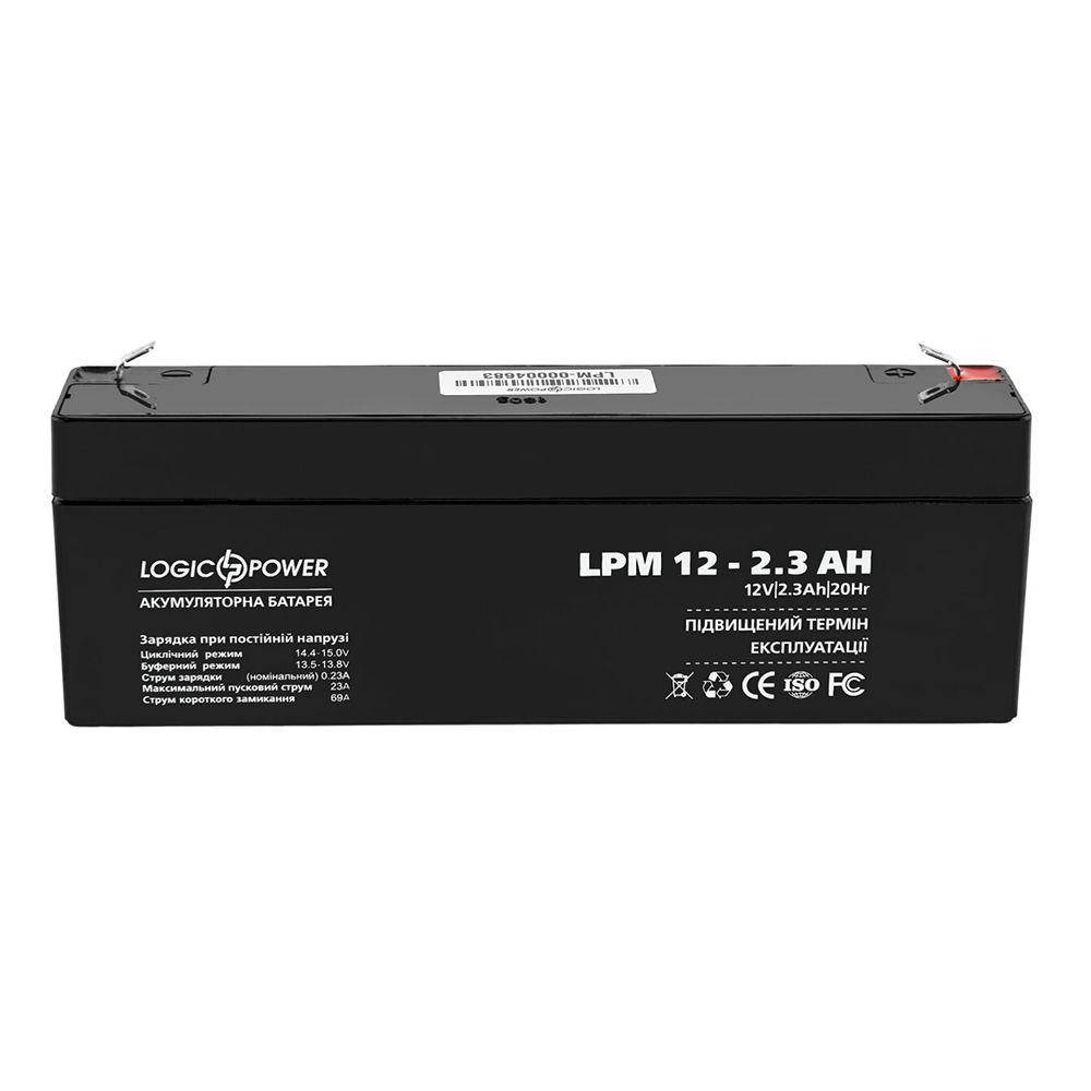 

Аккумуляторная батарея Logicpower 12V 2.3 Ah (LPM 12 - 2.3 AH) AGM
