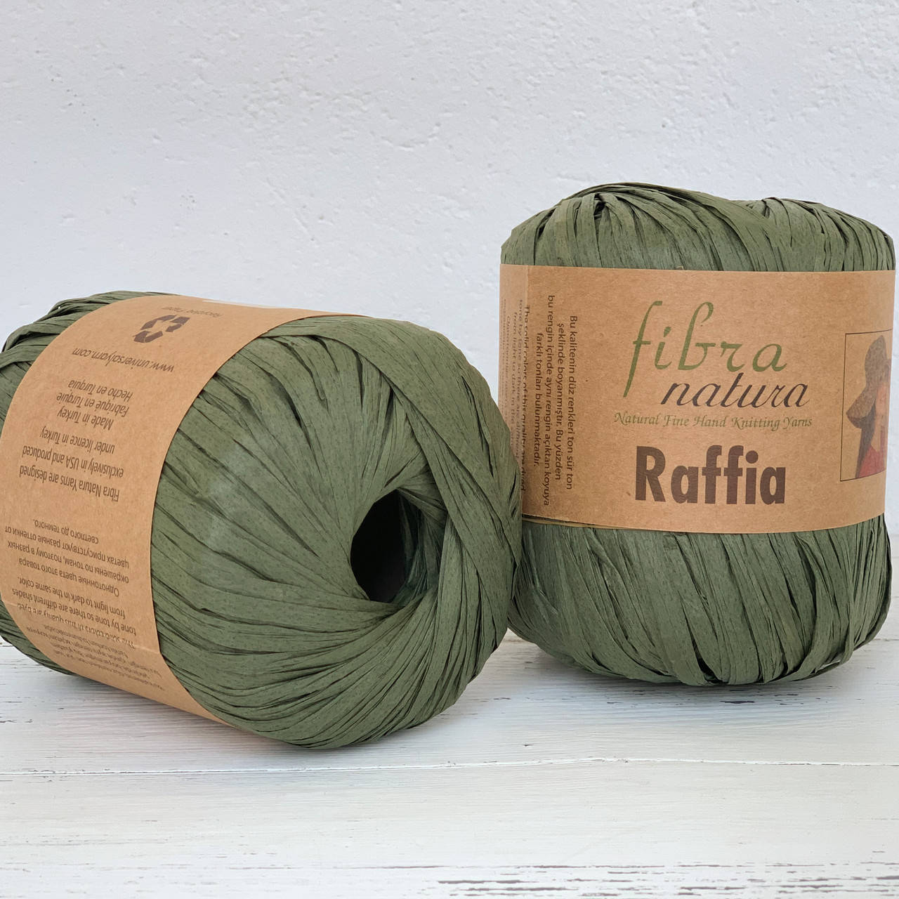 

Пряжа Fibra Natura (Фибра Натура) № 116-05 хаки (Рафия натуральная для вязания шляп, сумок)