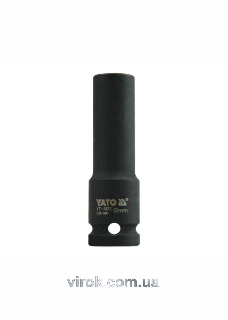 

Головка торцевая ударная шестигранная YATO 1/2" М12 х 78 мм YT-1032