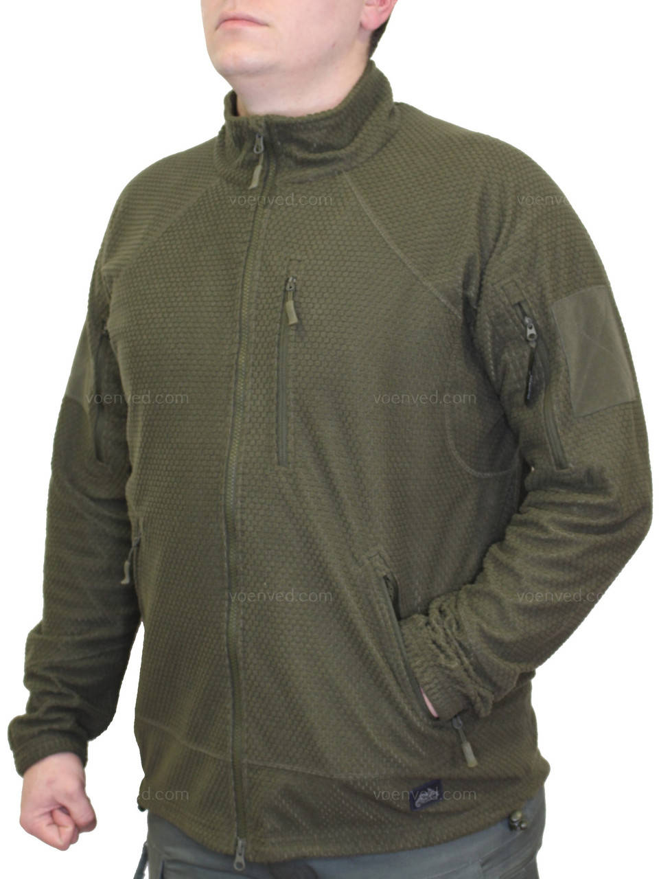 

Кофта флисовая летняя Helikon Alpha Tactical Olive XS, Оливковый