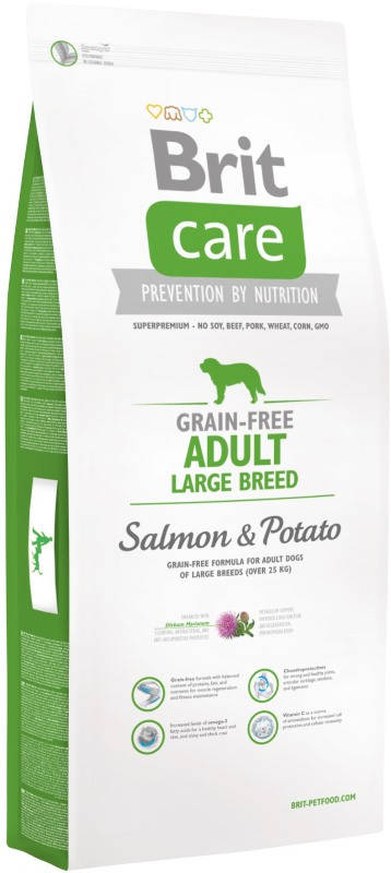

Корм для собак Brit Care Adult Large Breed Salmon and Potato 12 кг 132727