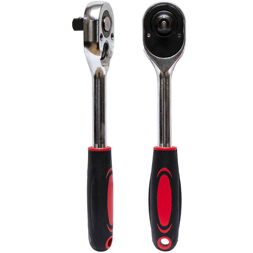 

Ключ - трещетка реверсивная с резиновой ручкой 1/2" 25,5см 729-12
