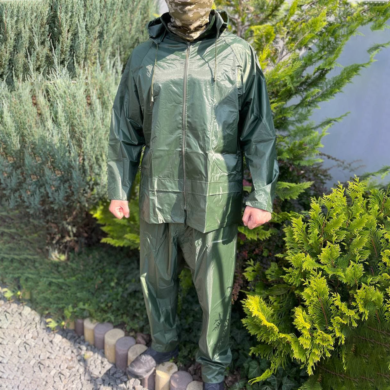

Костюм дождевик Олива для военных, рыбалки, охоты или активного отдыха