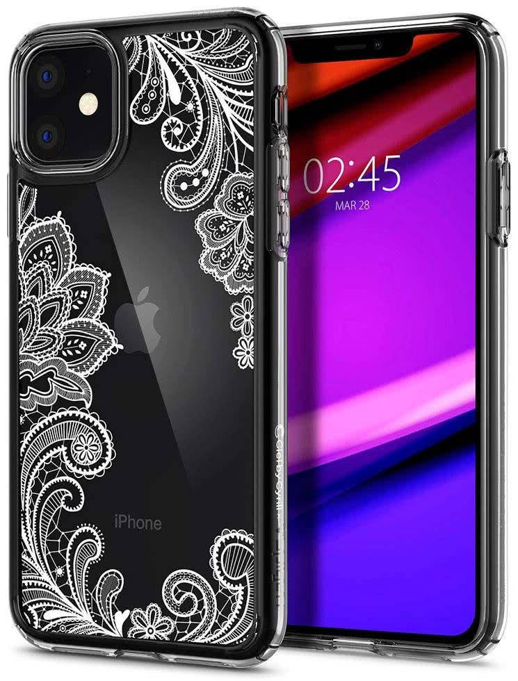 

Чехол Spigen для iPhone 11 Ciel, White Mandala (076CS27214), Прозрачный