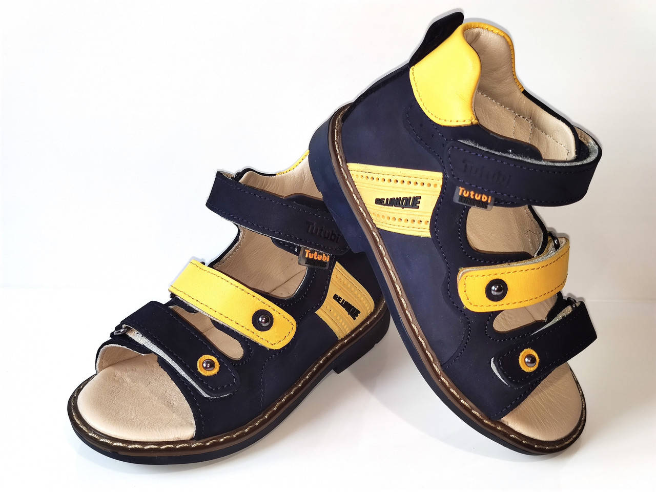 

Ортопедические кожаные босоножки Tutubi для мальчика, 26, 29 р. 26, Синий
