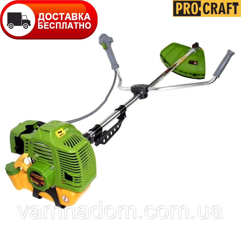 

Бензокоса ProCraft T4200 PRO FREE TOOLS (3 ножа+1 катушка с леской)