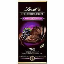 

Lindt Edelbitter Schwarze Johannisbeere, 150 г
