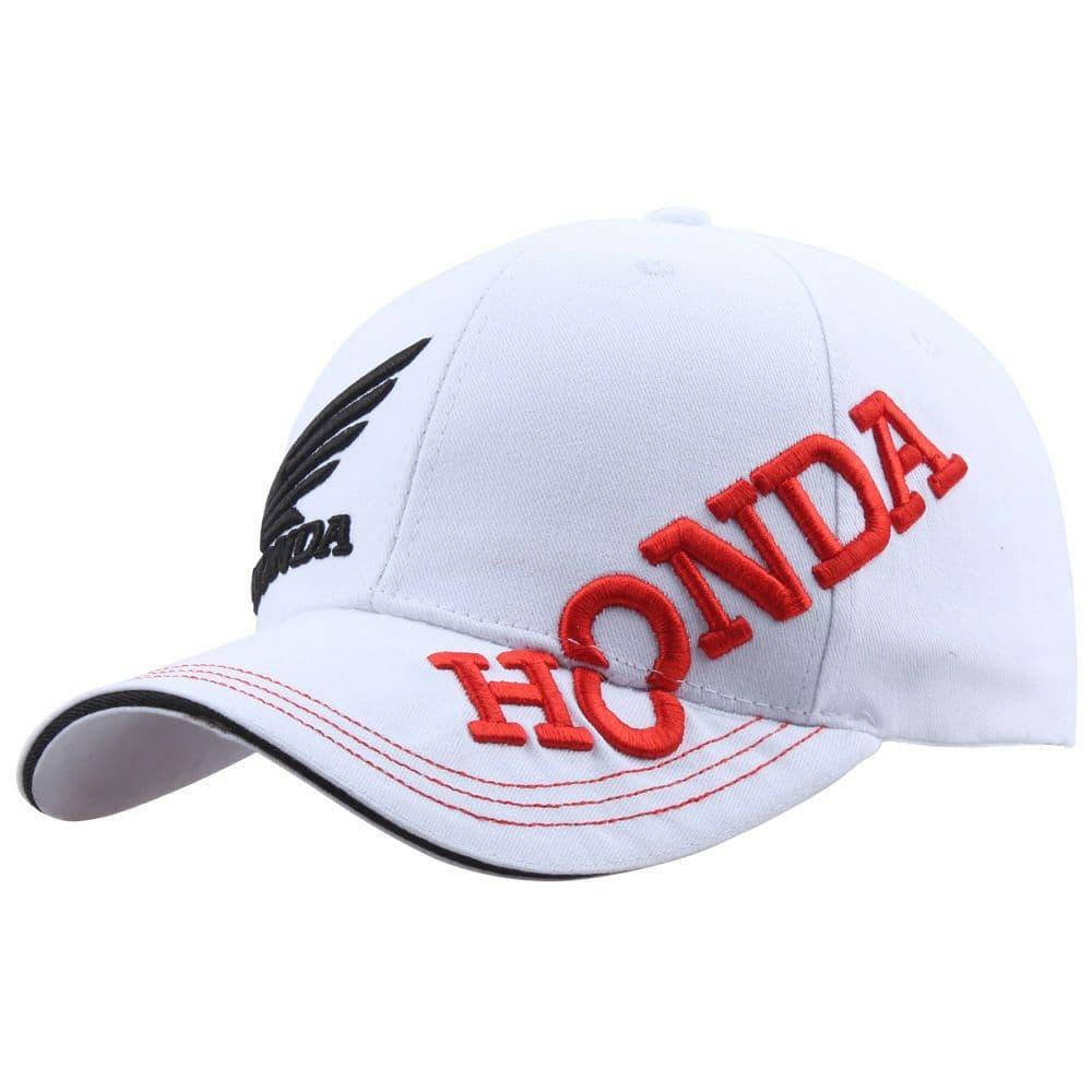 

Кепка, бейсболка "CAP COTTON" с логотипом автомобиля (HONDA (Белая moto)), Белый