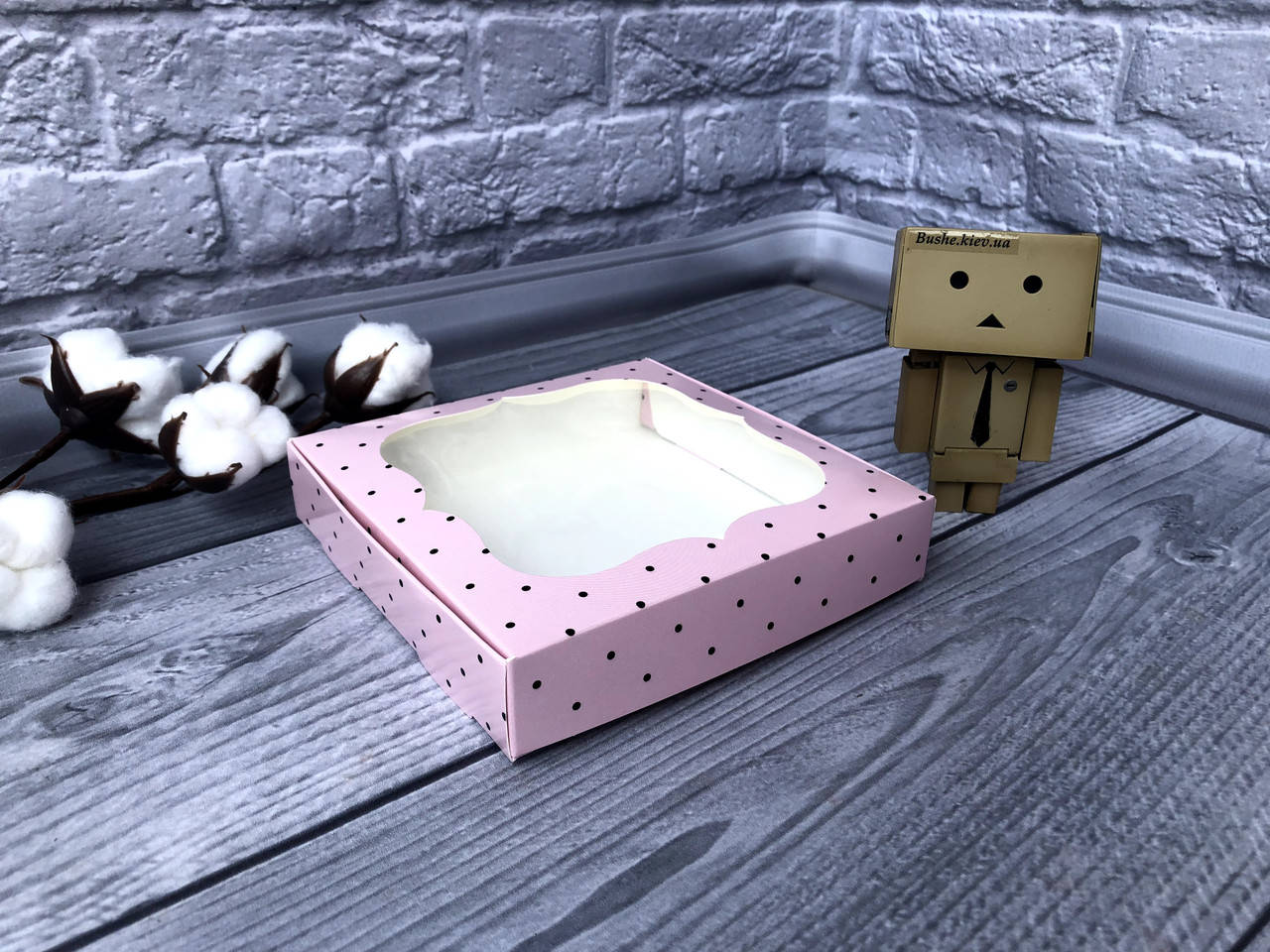 

*10 шт* / Коробка для пряников / 150х150х30 мм / печать-Стиль / окно-обычн / лк