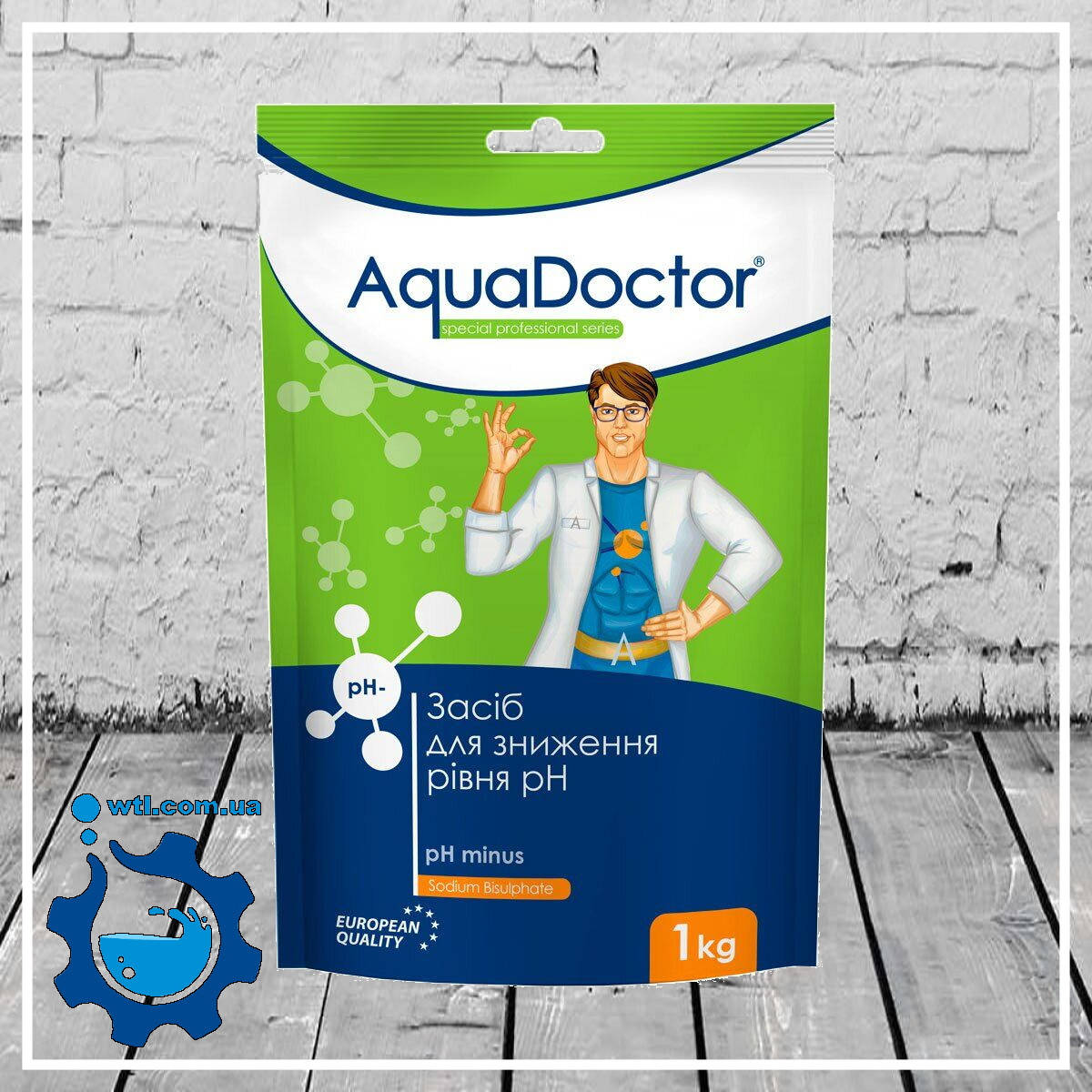 

Средство для понижения уровня pH Aquadoctor pH Minus 1 кг (гранулы) | Аквадоктор