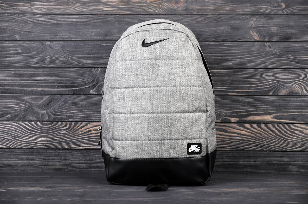 

Рюкзак Nike air серый меланж спортивный | портфель городской мужской | женский сумка Найк