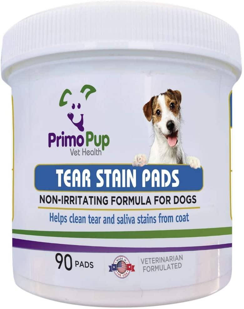 

TEAR STAIN PADS Primo Pup подушечки от пятен слез и слюны для собак, 90 штук