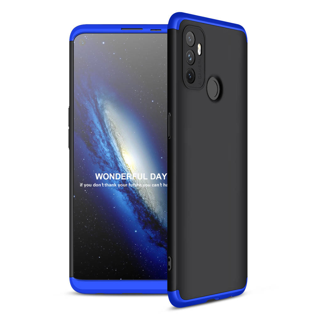 

Чехол GKK 360 для OPPO A53 бампер противоударный Black-Blue
