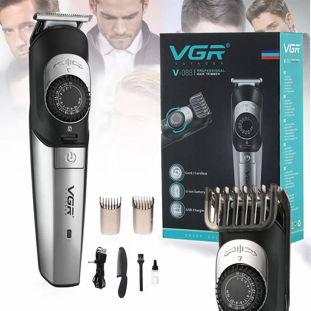 

Машинка для стрижки VGR V-088 / Триммер с насадками