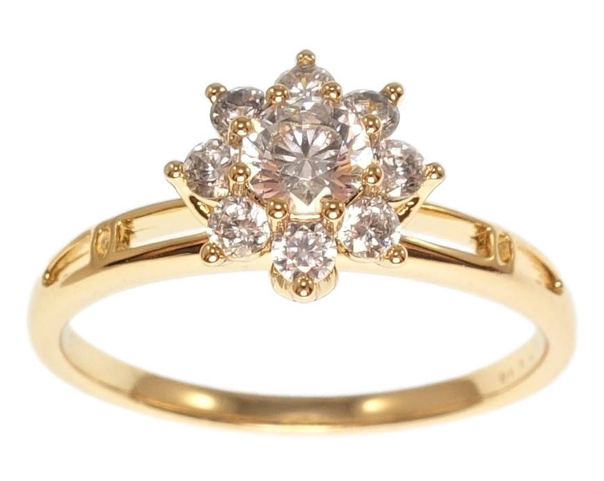 

Кольцо Xuping Позолота 18K "Кристальный цветок" р.17,18,18.5,19.5