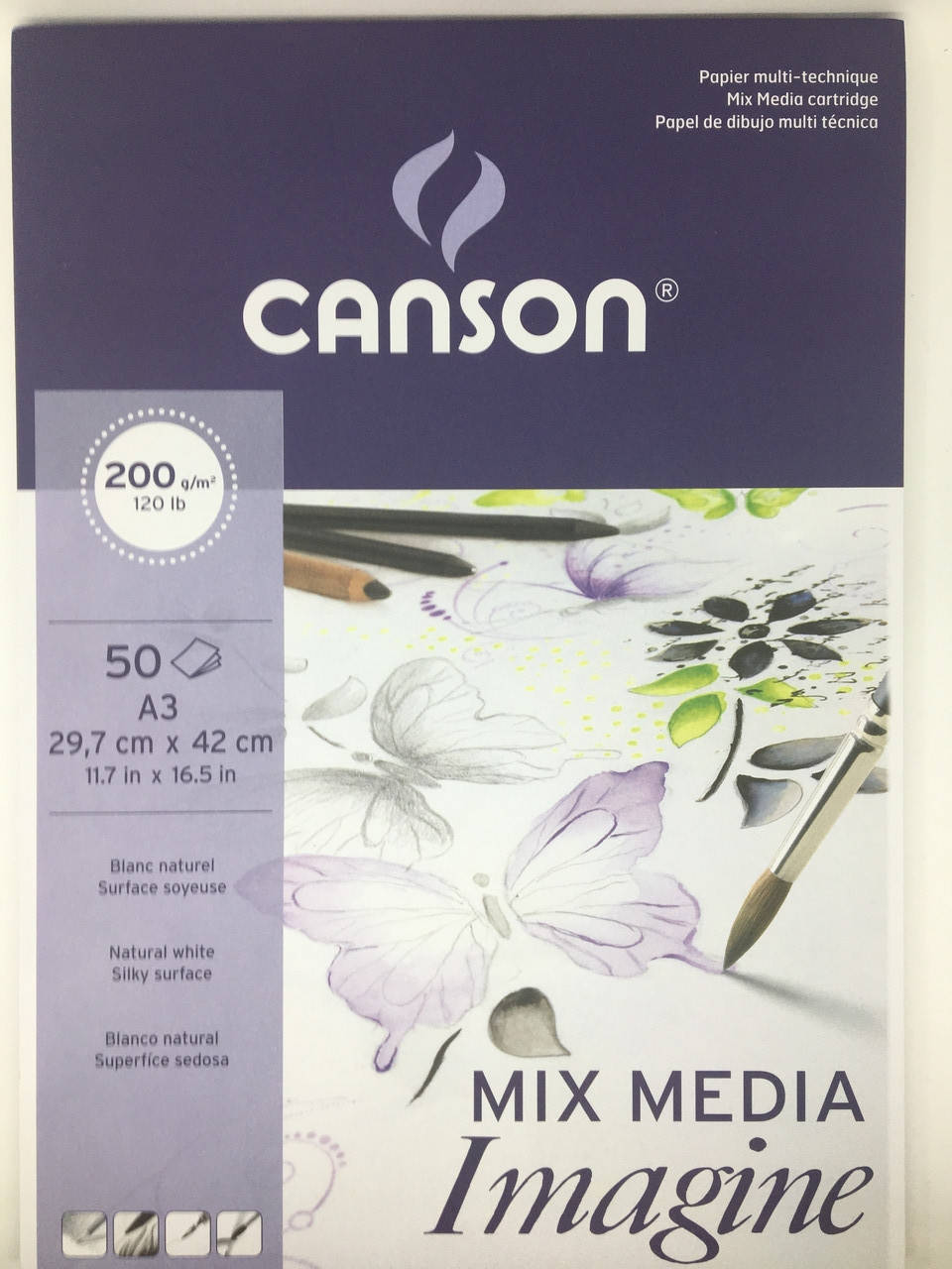 

Альбом для акварелі IMAGINE CANSON® A3 200G BLANC, Белый