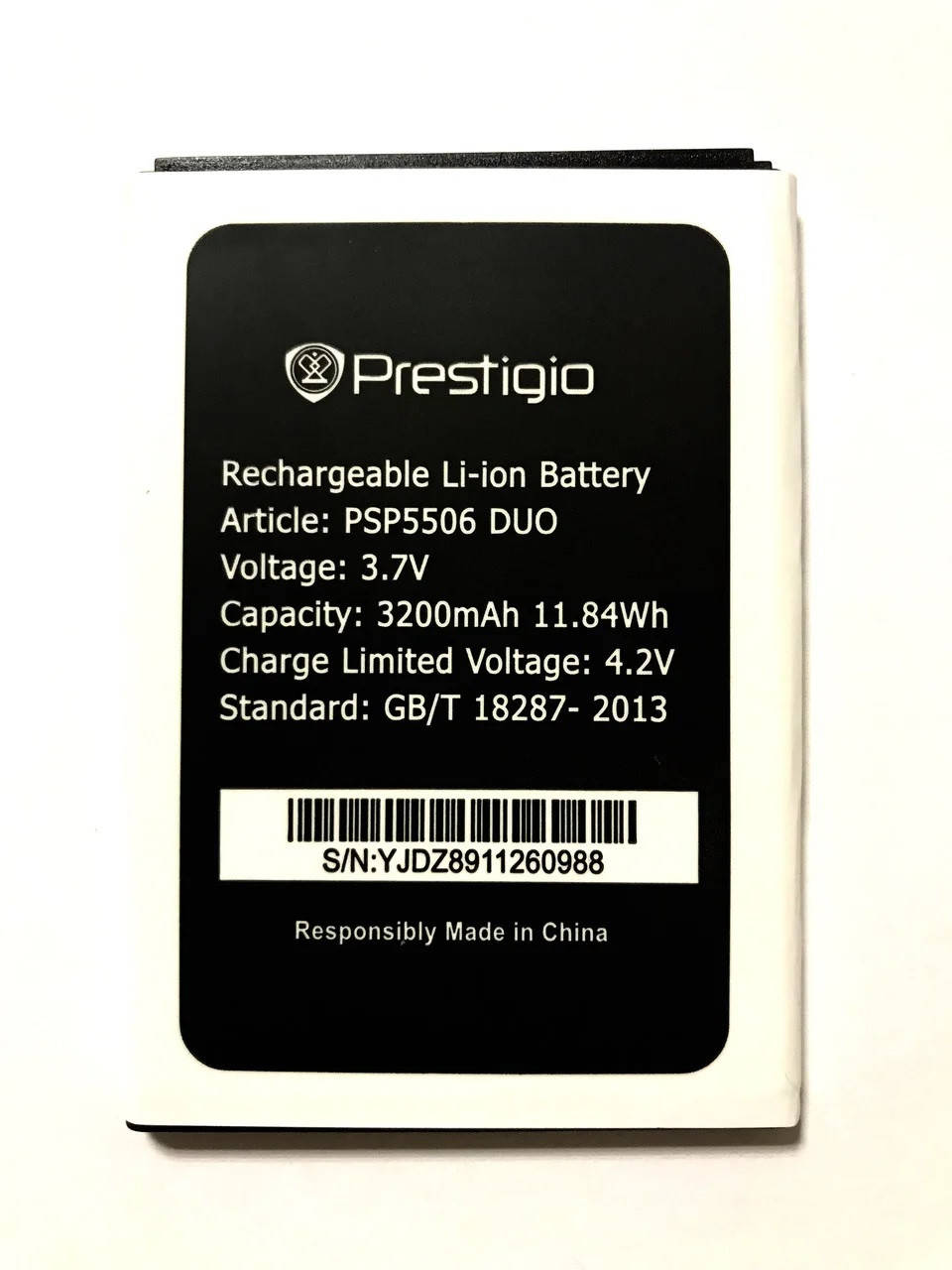 

Аккумулятор для мобильного телефона Prestigio 5506, (Li-ion 3.7V 3200mAh)