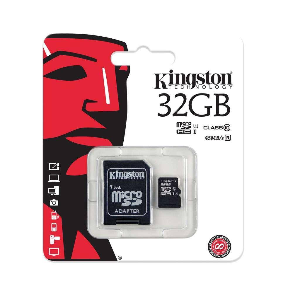 

Карта памяти Kingston 10 класс: 32 GB