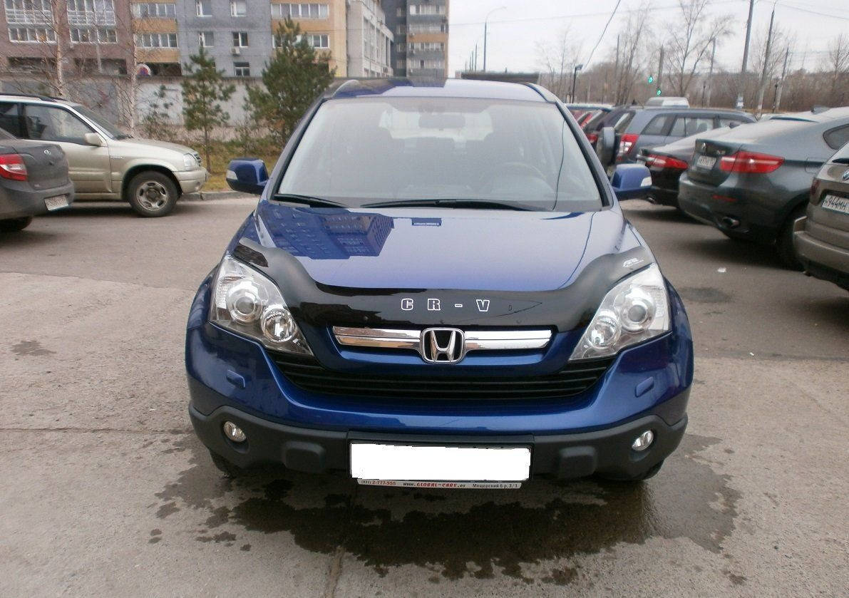 

Мухобойка Honda CR-V (2007-2009) (VT-52) Дефлектор капота накладка