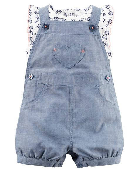 

Набор (комбинезон + футболка) арт.127G762 (Carters) 12М