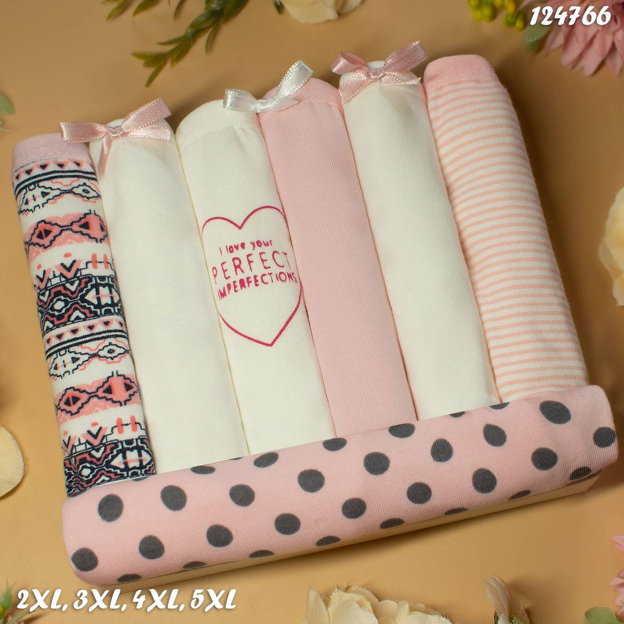 

Трусы женские Nicoletta Турция недельки батал 2XL, 3XL, 4XL, | 7 шт.