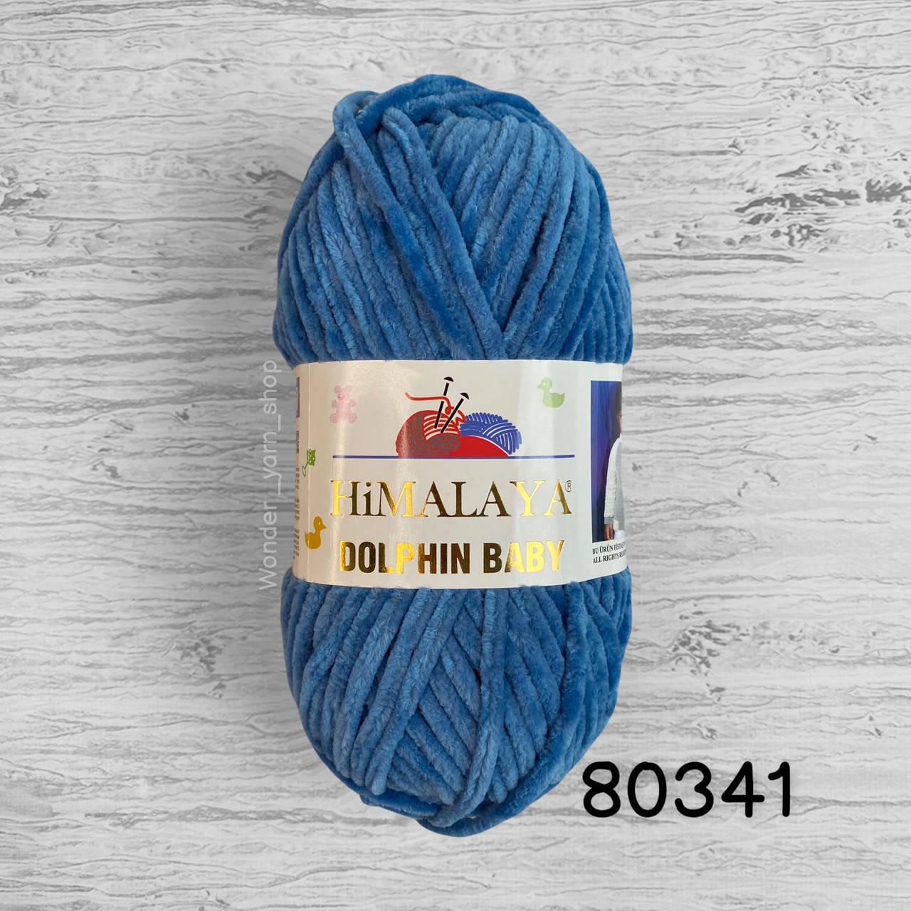 

Плюшевая пряжа Himalaya Dolphin Baby (Гималая Долфин Беби) 80341, джинс