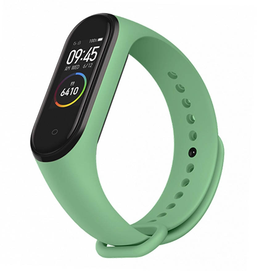

Ремешок mi band 4 ремешок к браслету Mi Band 3 силиконовый фисташковый