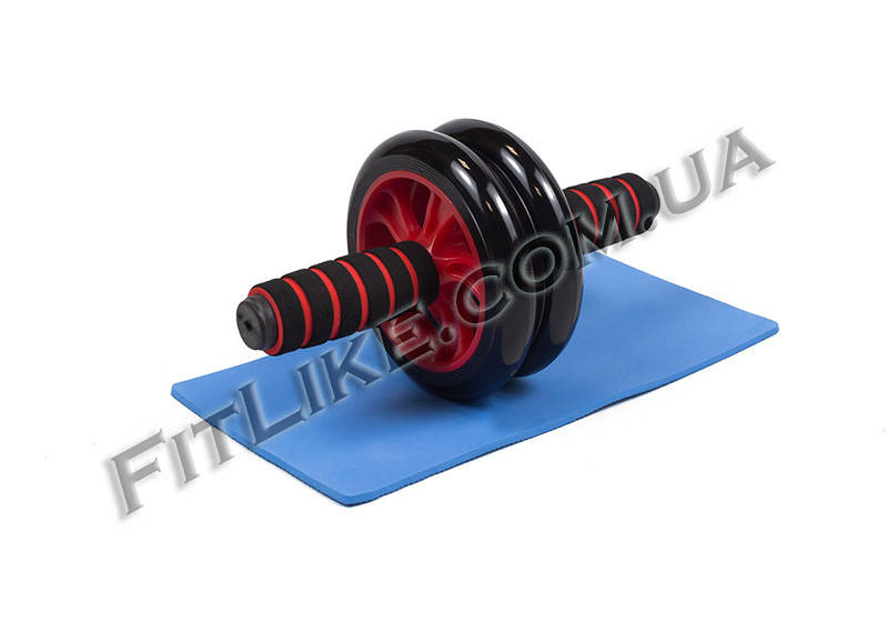 

Гимнастический ролик, колесо для пресса двойной Ab Wheel Double красный, Разные цвета