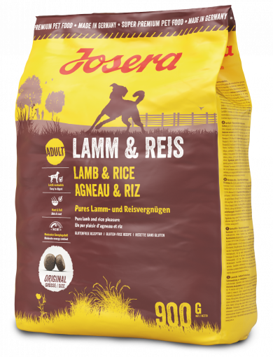 

Josera Lamb and Rice 0,9 кг- корм с ягненком для собак