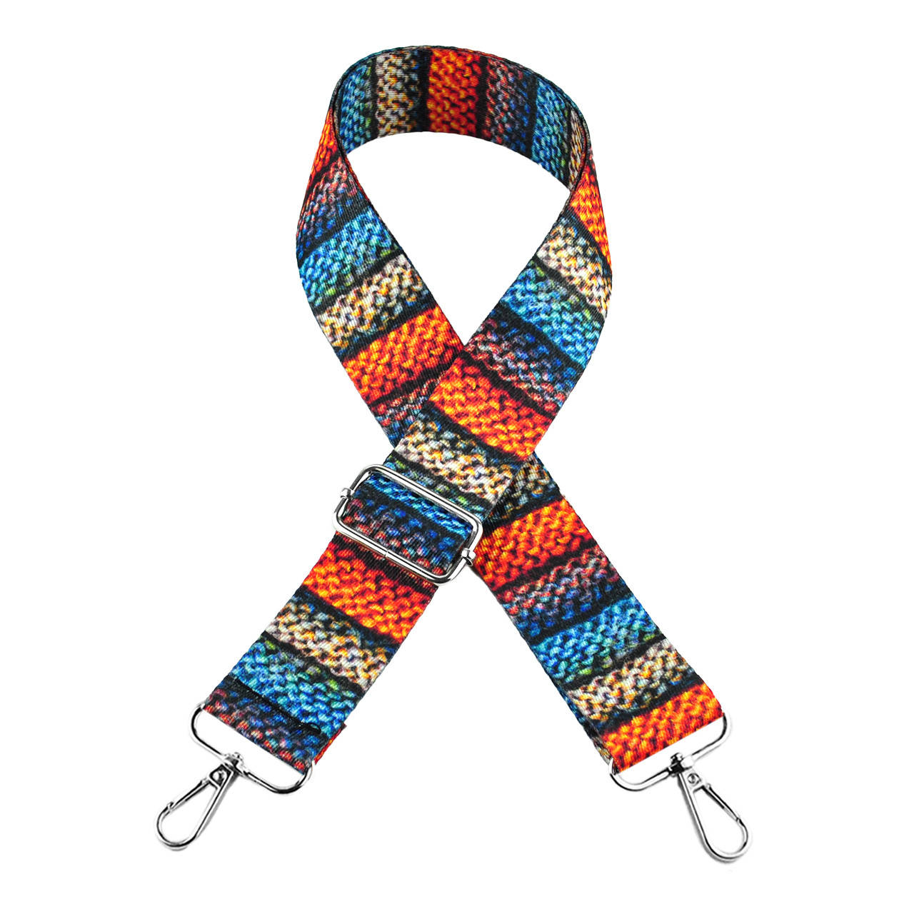 

Плечовий ремінь з орнаментом і карабінами для сумки 66-118 см (ширина 40 мм) №262