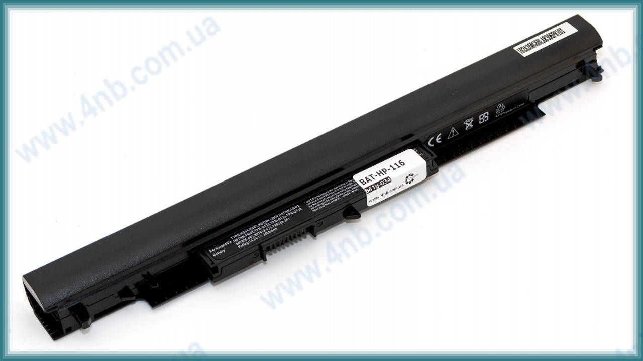 

Батарея для ноутбука HP 240 G4 250 G4 250 G5 255 G5 15-ac 15-af 15-ay 15-ba / 14.6V 2600 mAh (41Wh) BLACK OEM (HS04, HSTNN-LB6V), Черный