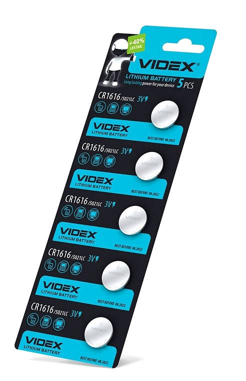 

Батарейка литиевая Videx CR1616 3V 5003LC